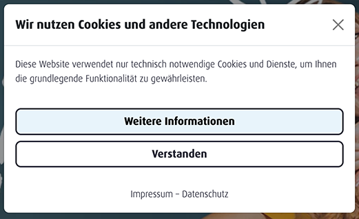 Bild vom Feld Cookies